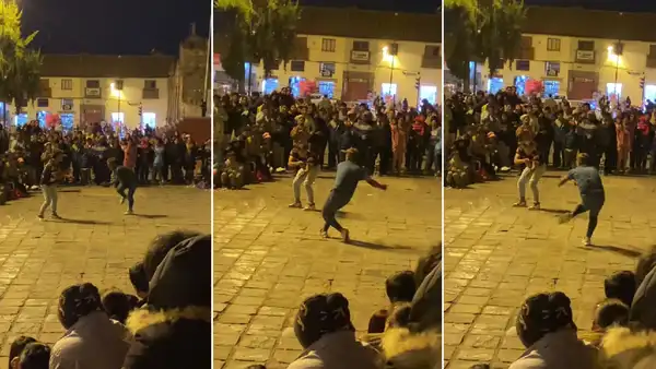 Cómico ambulante imita 'pasito' de Ke Personajes y desata carcajadas en Cusco: “Quiere ir al baño”