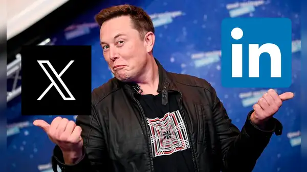 Elon Musk dice que LinkedIn "da cringe" y hará que 'X' (Twitter) la destrone con su nueva opción