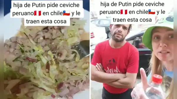 Extranjera pide ceviche peruano en Chile y se decepciona al probarlo: "Parece una ensalada"