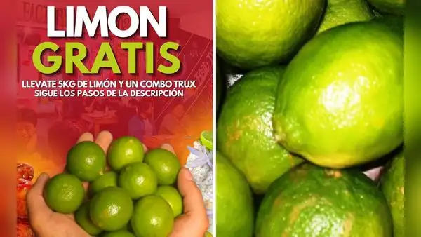 Restaurante sortea 5 kilos de limón entre personas que compartan su página