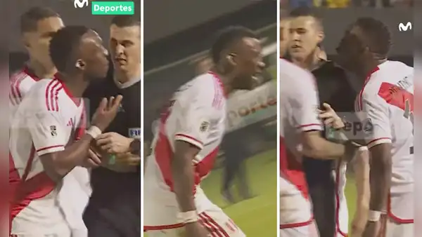 El inédito video de la furiosa reacción de Luis Advíncula con el árbitro tras ser expulsado
