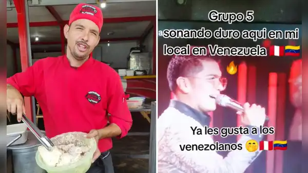 Venezolano pone canciones del Grupo 5 en local de comida de Perú que tiene en su país: "Peruanizando"