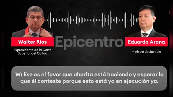 Eduardo Arana habría coordinado "favor" con Walter Ríos en proceso judicial, según audio inédito
