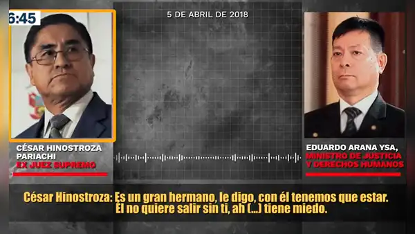 César Hinostroza sobre Eduardo Arana en audio: "Es un gran hermano, con él tenemos que estar"
