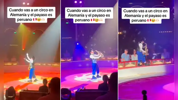 Payaso peruano emociona al tocar ‘Contigo Perú’ en circo de Alemania: “Esa canción es nuestro himno”