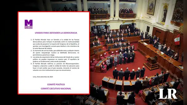 Partido Morado por investigación del Congreso a la JNJ: “El equilibrio de poderes está siendo pisoteado”