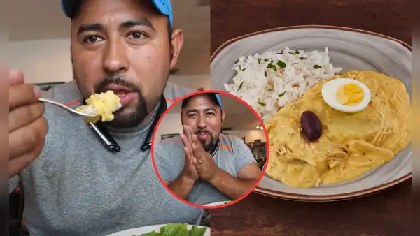 Guatemalteco prueba ají de gallina y su reacción se vuelve VIRAL: “Es un poema para el paladar”