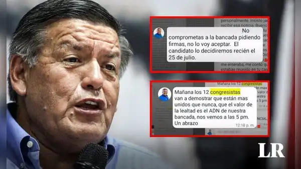 Chats de César Acuña: estas son las conversaciones del líder de APP sobre las candidaturas a la Mesa Directiva