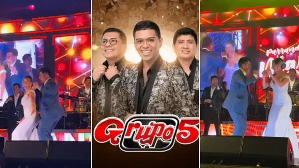 ¿Cómo es una boda con el Grupo 5?: pareja disfrutó de su fiesta con la orquesta norteña