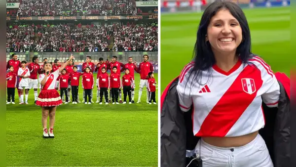 Milena Warthon sorprendió al cantar el himno nacional en previa del Perú vs. Brasil