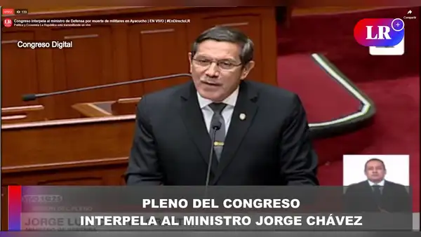 Interpelación al ministro de Defensa, EN VIVO: Jorge Chávez asiste al Congreso por muertes en el VRAEM