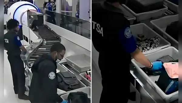 Así robaban oficiales a pasajeros durante control de equipaje en aeropuerto: uno será enjuiciado