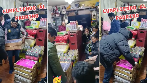 ¡Corte de pelo en Puno! Ciudadanos sorprenden al realizar un sinfín de regalos al futuro padrino