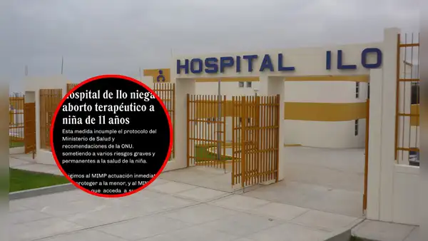 Moquegua: denuncian que hospital de Ilo se niega a cumplir aborto terapéutico a niña de 11 años