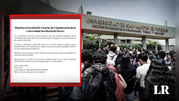 ¡Alzan su voz de protesta! Estudiantes de la USMP denuncian que los sacan de clases por tardanza