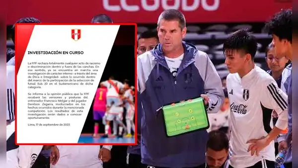 FPF abre investigación a DT Francisco Melgar por comentario racista contra su dirigido