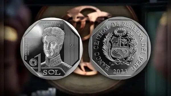 BCRP emite nueva moneda de S/1 con la imagen de José de la Mar y Cortázar