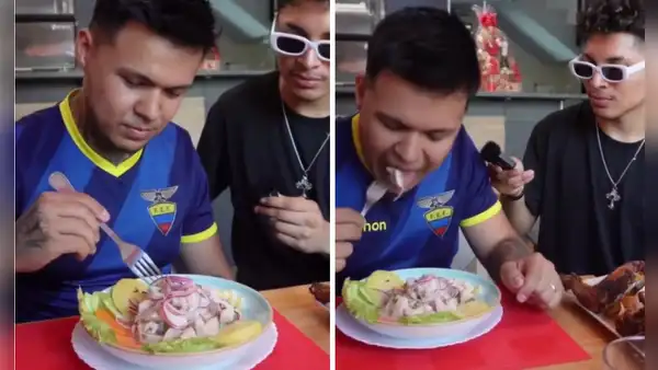 Ecuatoriano dice que el ceviche es de su país, pero prueba el de Perú y opina : “Me quedo con el peruano”