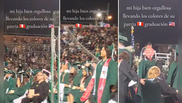 Peruana se gradúa como abogada en EE. UU. y emociona con los detalles de su toga: “Es amor a la patria”