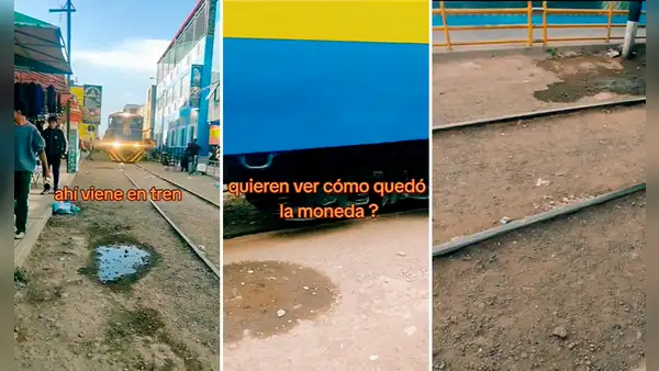 Tren pasa sobre una moneda de 10 céntimos y sorprende con el resultado: “Parece una medalla”