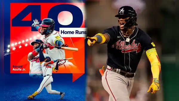 ¡Ronald Acuña Jr. alcanzó el 40-40 en las Grandes Ligas! Braves vencieron 9-6 a Nationals por la MLB