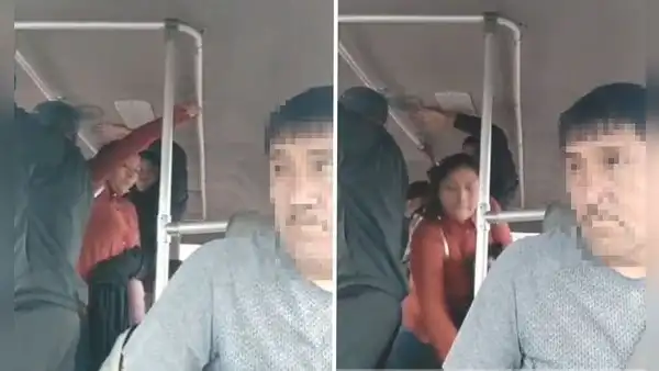 Chofer se graba conduciendo y termina registrando una nueva modalidad de robo en bus