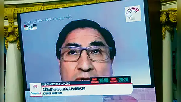 César Hinostroza, prófugo de la justicia, se presentó en la SAC