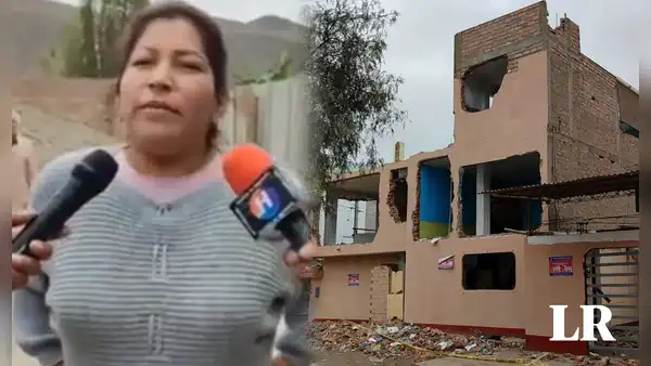 Chancay: mujer demolió su vivienda tras orden de desalojo por pedido de su suegro