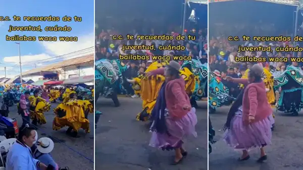 Adulta mayor recuerda buenos tiempos y se luce bailando waka waka en Juliaca: “Tan linda”
