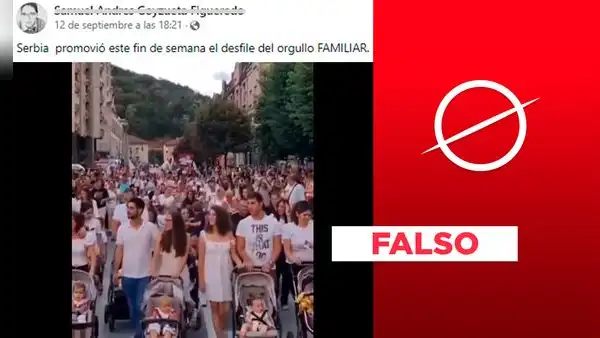Video de personas con bebés no corresponde a un desfile por el "orgullo familiar" en Serbia en 2023