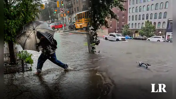 Fuertes lluvias en Nueva York afectan a 25 millones de ciudadanos por inundaciones de hasta 17 cm