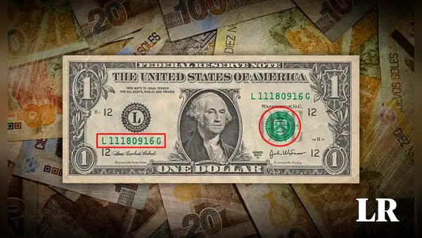 Este es el billete de 1 dólar, con sello de color azul, que puedes vender por S/18.000