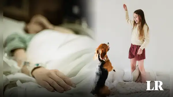 Niña descubre que tiene cáncer tras jugar con su perro: su pierna estaba totalmente hinchada