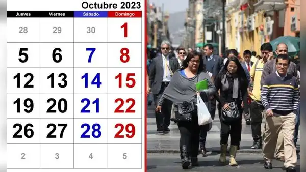 FERIADOS en octubre 2023: ¿cuáles son los días libres y no laborables en Perú?