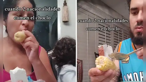 Familia compara la forma de comer choclo en PERÚ y VENEZUELA: “Diferentes costumbres”