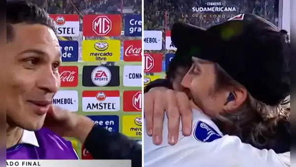 DT de LDU interrumpió entrevista de Guerrero para abrazarlo y protagonizar emotivo momento