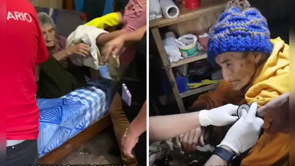 Jóvenes adoptan y ayudan a adulto de 95 años que vive en abandono y pobreza: "Dios los bendiga"