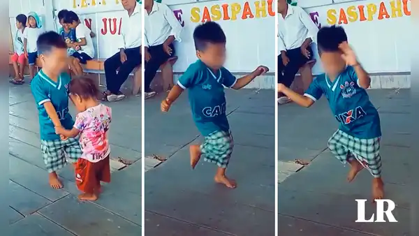 Niño roba corazones al bailar danza típica de la selva en Loreto: “Él baila mejor que yo”