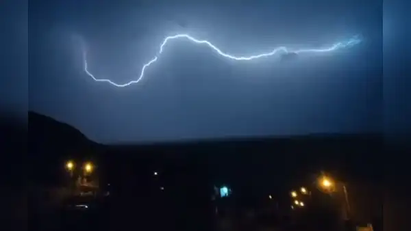Fuertes lluvias con truenos y relámpagos se registraron en La Libertad