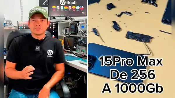 Wiltech intenta ponerle memoria de 1 TB a iPhone 15 Pro Max de 256 GB y se lleva gran sorpresa