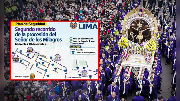 Segundo recorrido del Señor de Los Milagros 2023: rutas, cuándo es y todo lo que debes saber