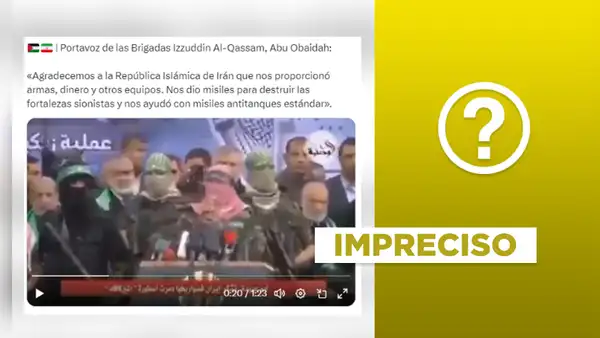 Video no expone a Hamás agradeciendo a Irán por armamentos en octubre de 2023