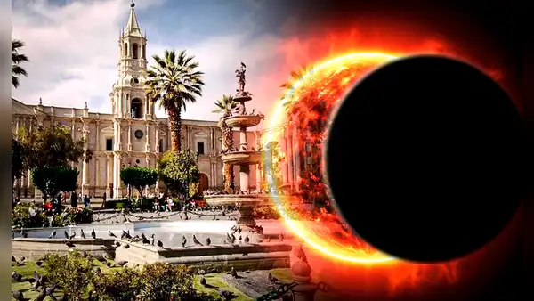 Eclipse solar en Arequipa llegó a su fin: así se vio el evento astronómico