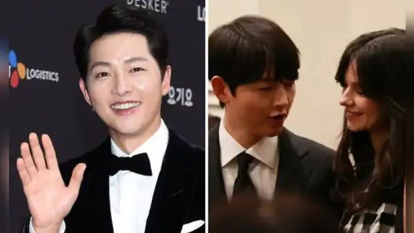 Song Joong Ki y su esposa, Katy Louise Saunders, radiantes en boda de la hermana del actor