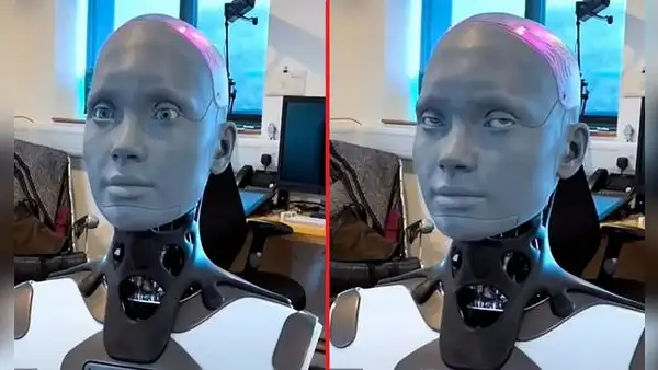 Ameca, el robot más avanzado del mundo, cuenta un extraño chiste a su creador y se hace viral