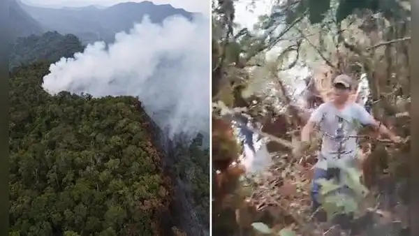 Incendio en San Martín ya consumió 30 hectáreas de área natural Cordillera Escalera