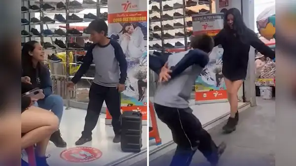 Niño sorprende en redes al retar a jóvenes a bailar un huaino en plena calle de Cajamarca