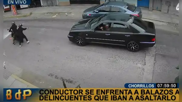 Chorrillos: conductor frustra asalto tras enfrentarse a balazos con delincuentes