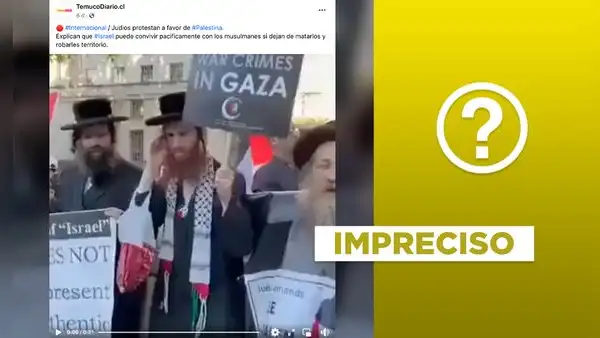 Video de judíos apoyando a Palestina fue grabado antes del conflicto actual