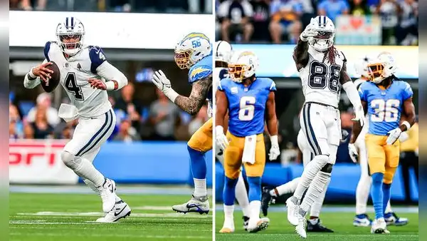 ¡Siguen soñando! Dallas Cowboys vencieron 20-17 a Chargers en un partido ajustado por la NFL